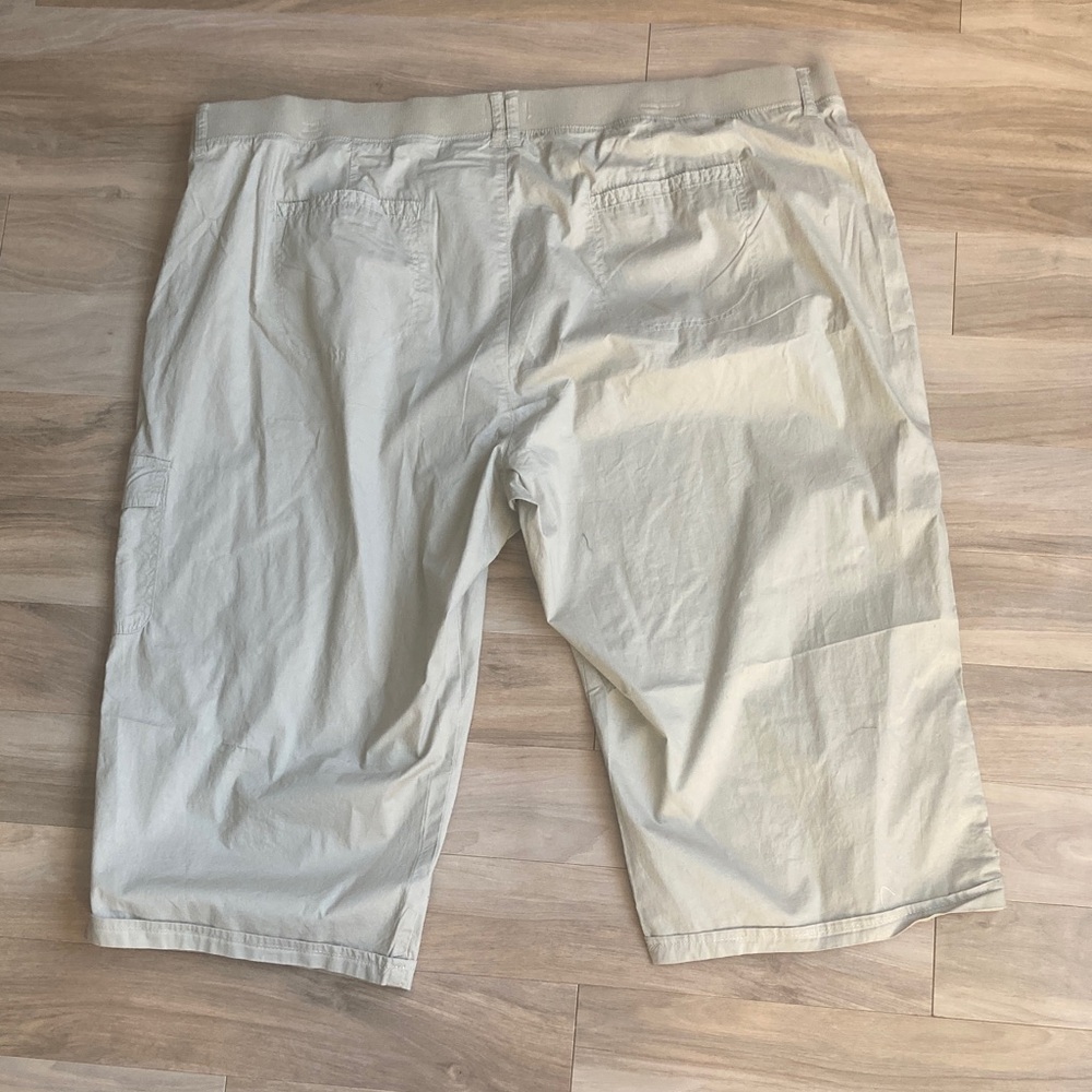 Dash tan Taylor Capri comfort waist cargo pocket comfee flex elastic waist 3X - Picture 9 of 17